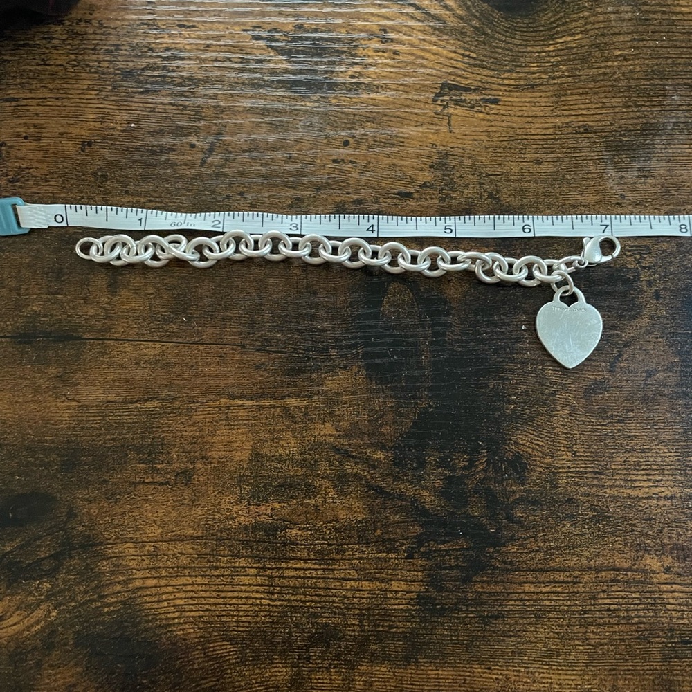 Vintage Tiffany & Co large link 7 inch bracelet. Stamped .925 in good condition - Picture 2 of 4